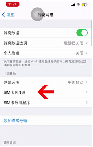 苍溪苹果14维修网分享如何给iPhone14的SIM卡设置密码 