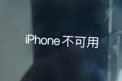 苍溪苹果服务网点分享锁屏界面显示“iPhone 不可用”如何解决 