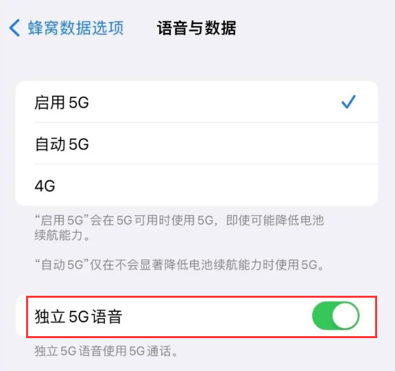 苍溪苹果14维修分享iPhone 14 Pro如何开启VoNR 
